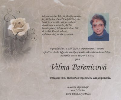 Parte Vilma Pařenicová
